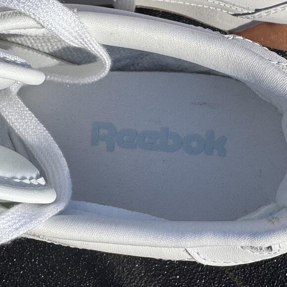 Aerobic Reebok Classic Shoes Womens 9 White Gum Low Leather Sneakers 420FZ2034‎ - Picture 5 of 12